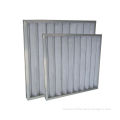 Primary Efficiency Pleated Aluminum Frame Pleated Panel Air Filter With Filter Cotton